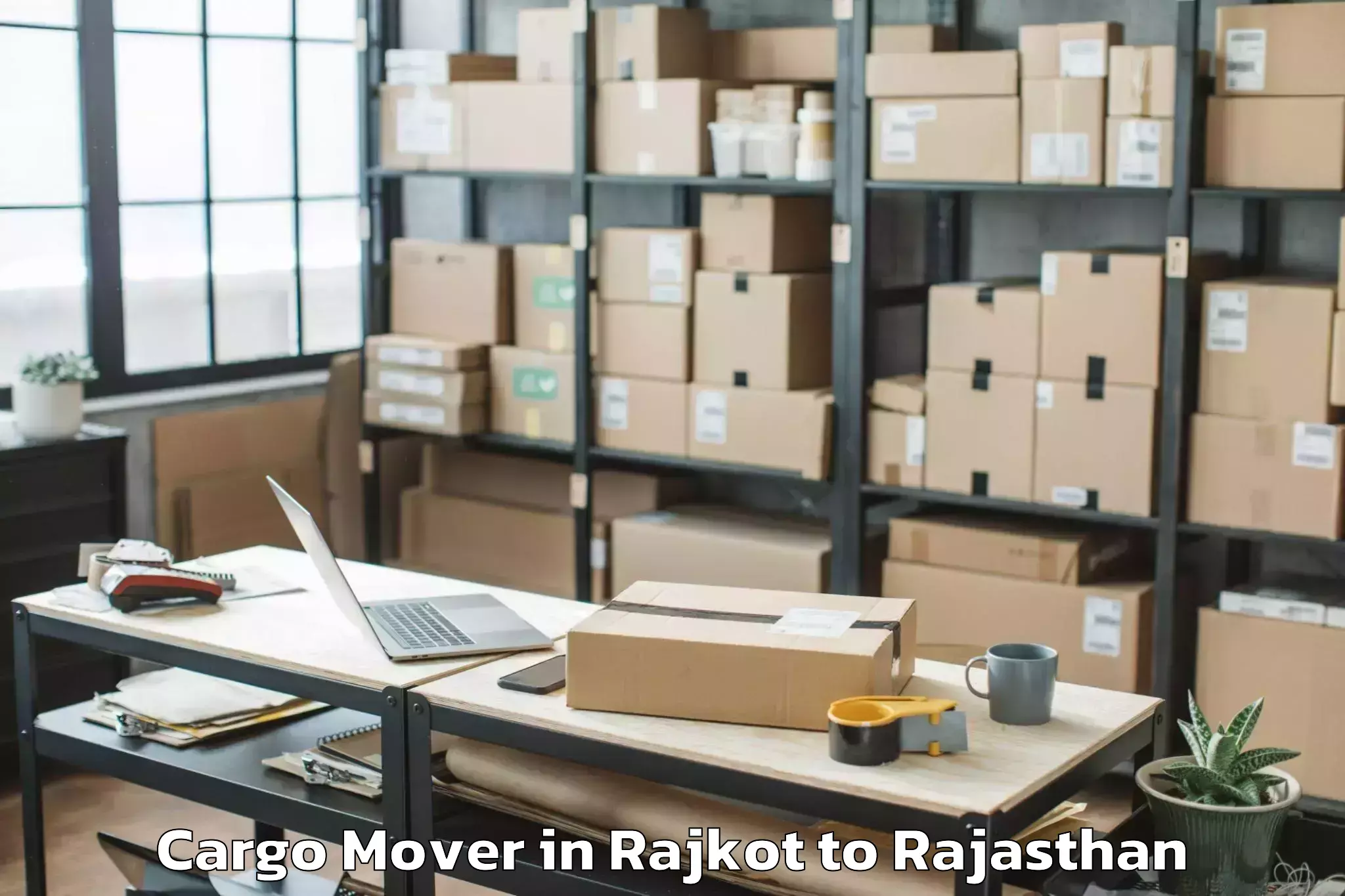 Trusted Rajkot to Ramganj Mandi Cargo Mover